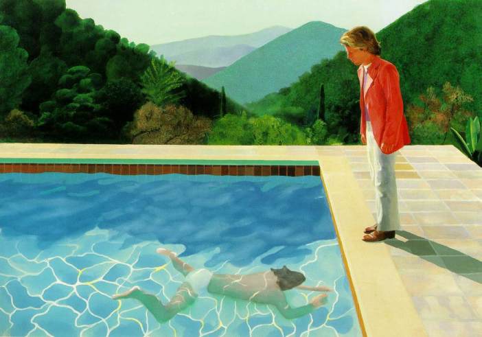 Hockney peter by pool